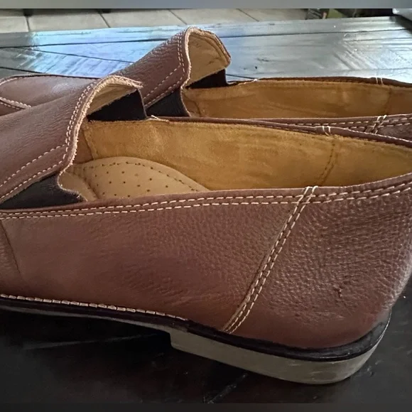 Sandro Mens 10 Loafers Brown Soft Leather Comfort/Casual Shoes Made In Brazil - Picture 8 of 13